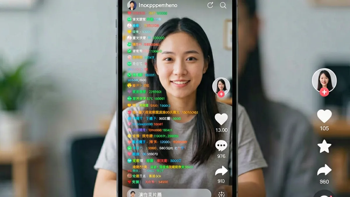 蜜桃811TV直播APP下载 - 蜜桃811TV直播弹幕互动界面实测截图，展示高密度弹幕与点赞动效同时运行时的画面表现