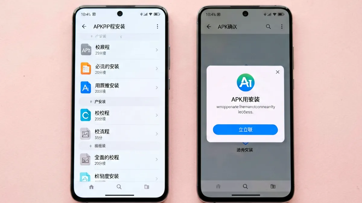 蜜桃811TV直播APP下载步骤示意图，以手机屏幕展示Android平台的安装全流程
