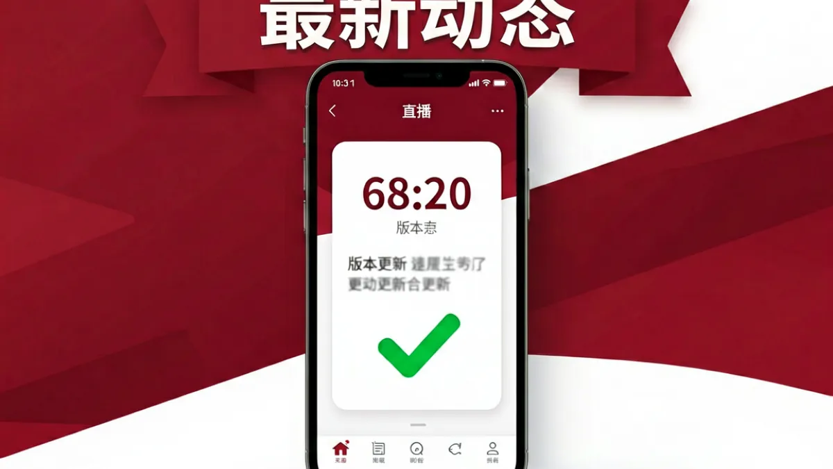 蜜桃811TV直播APP下载最新版本动态速报封面，展示版本号更新与官方公告横幅